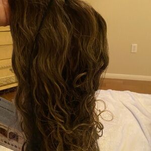 New-Wavy Brown Hair wig